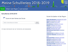 Tablet Screenshot of de.myschoolholidays.com