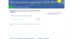Desktop Screenshot of es.myschoolholidays.com